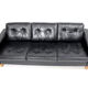 Leather sofa, 3 seats, Sweden, 1950s