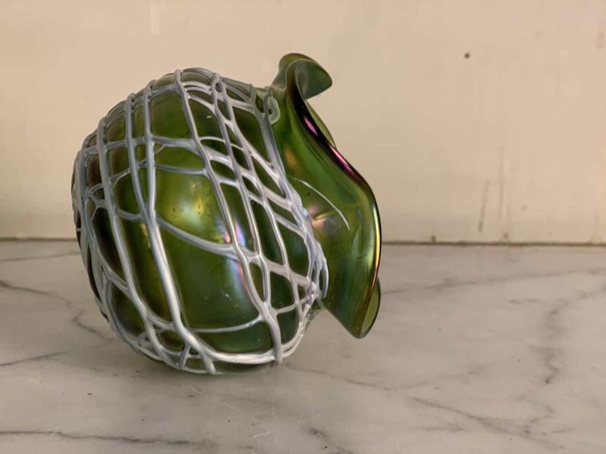 Vase in colored glass