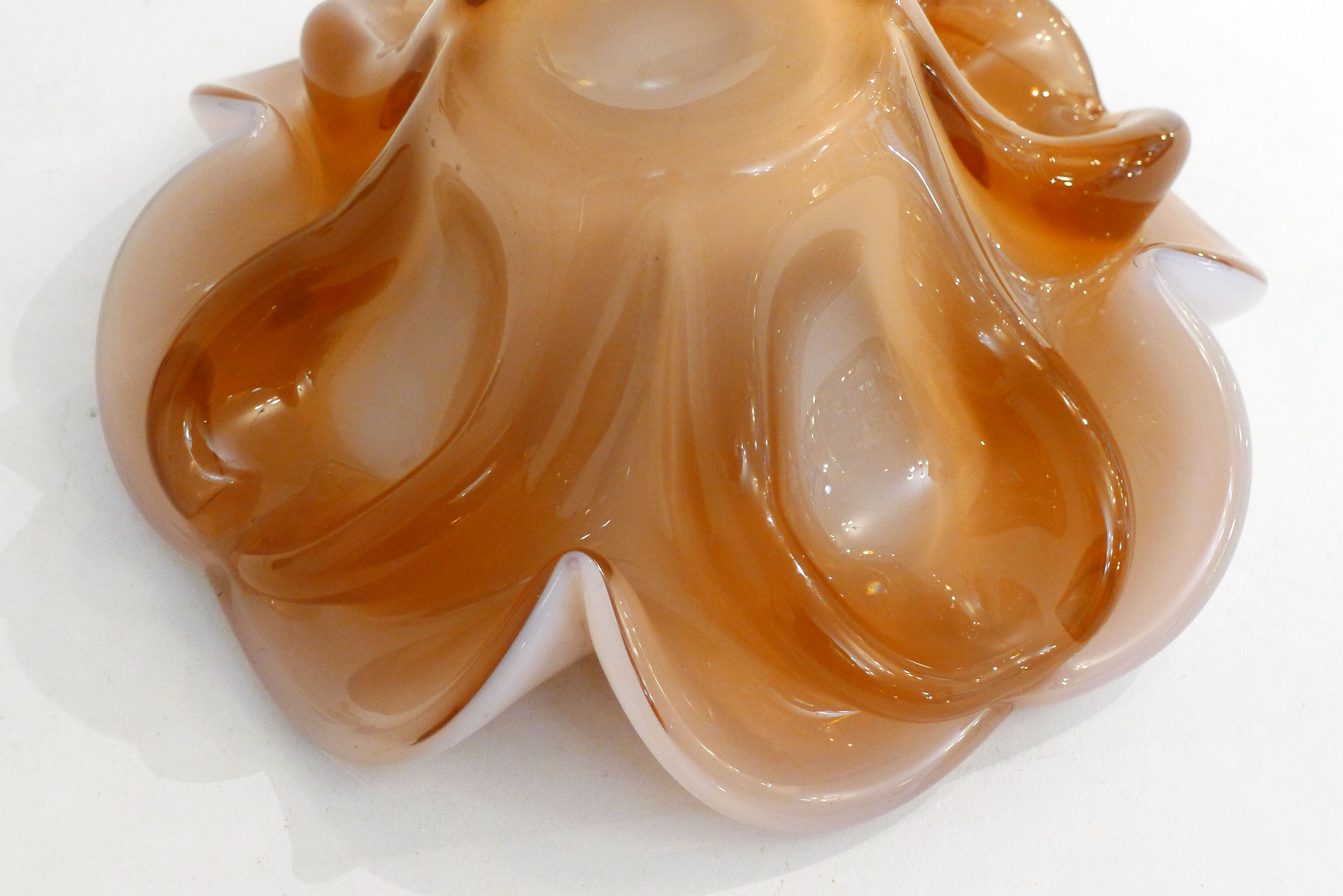 Sommerso Flower Ashtray