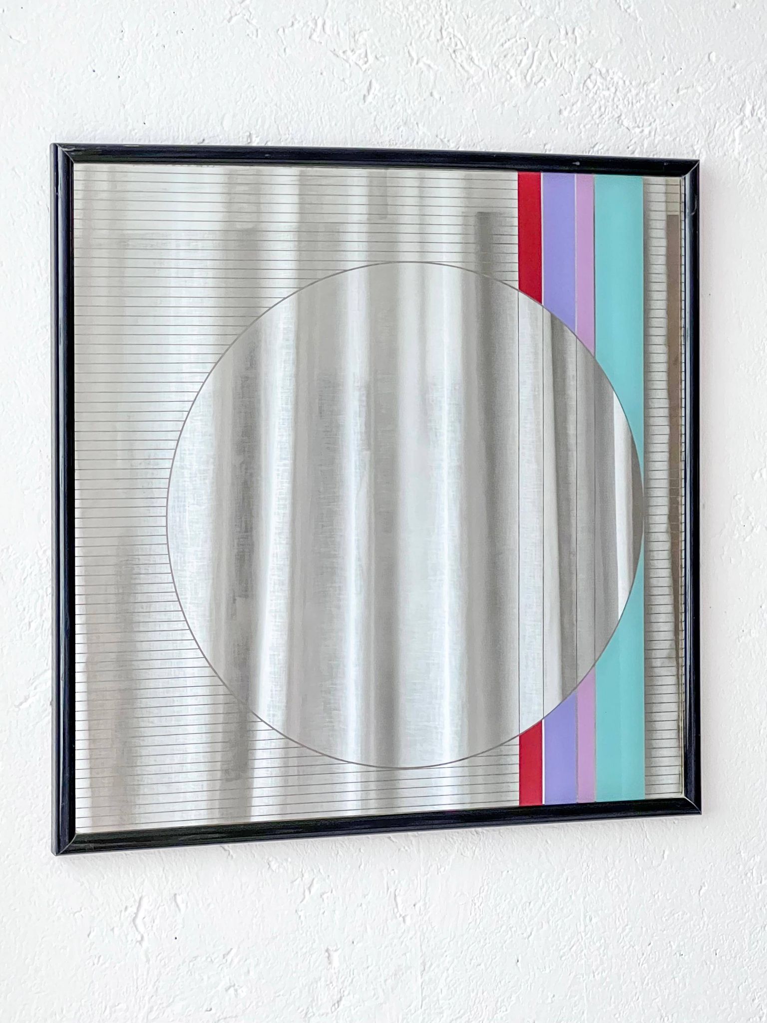 Art/Design Mirror by Eugenio Carmi for Acerbis 1980's