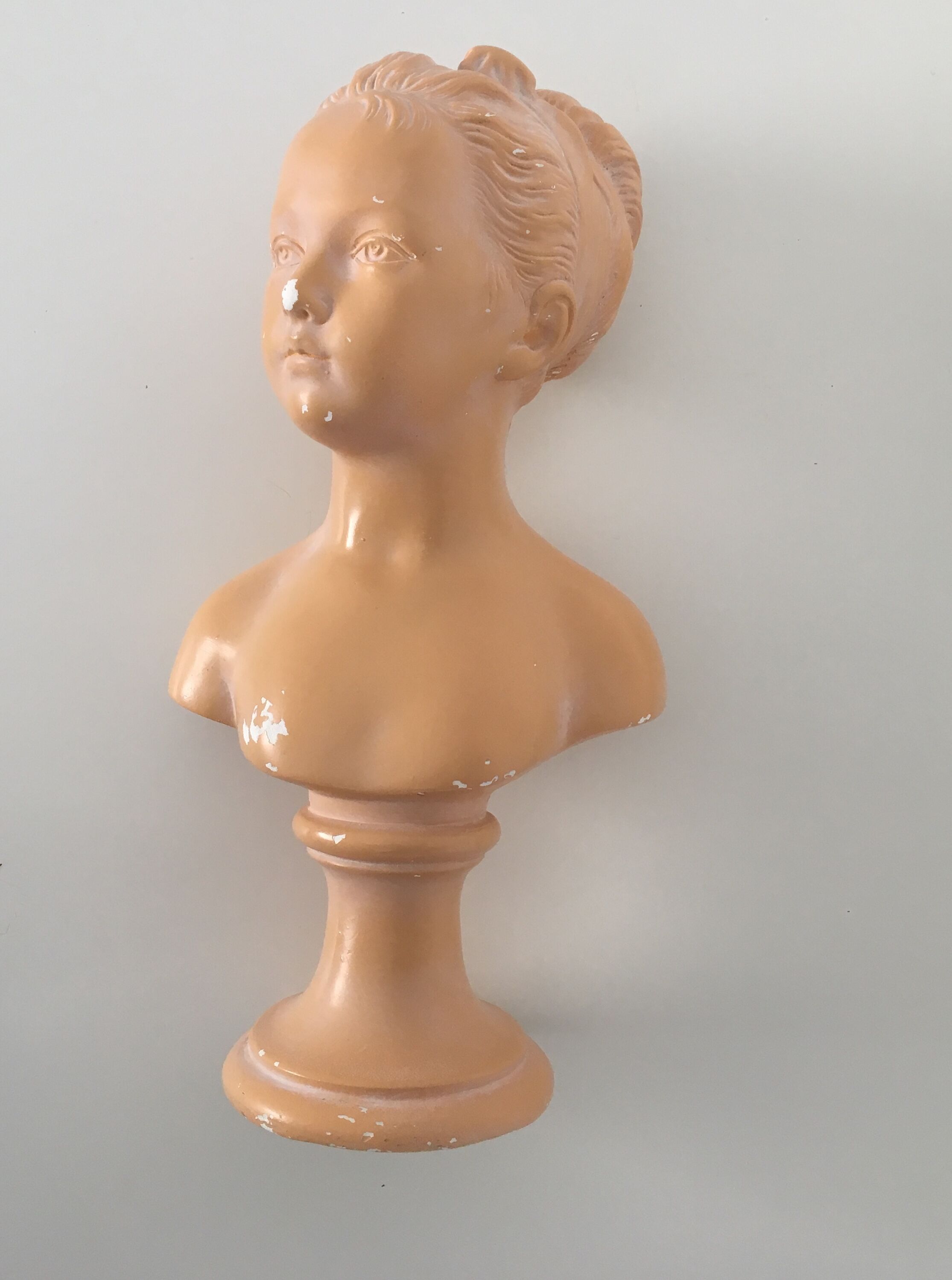 Bust plaster Louise Brongniart after Houdon