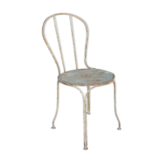 Old iron garden chair