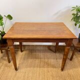 Antique solid wood bistro table