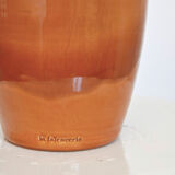 Vase or handmade soliflore terracotta color, minimalist design