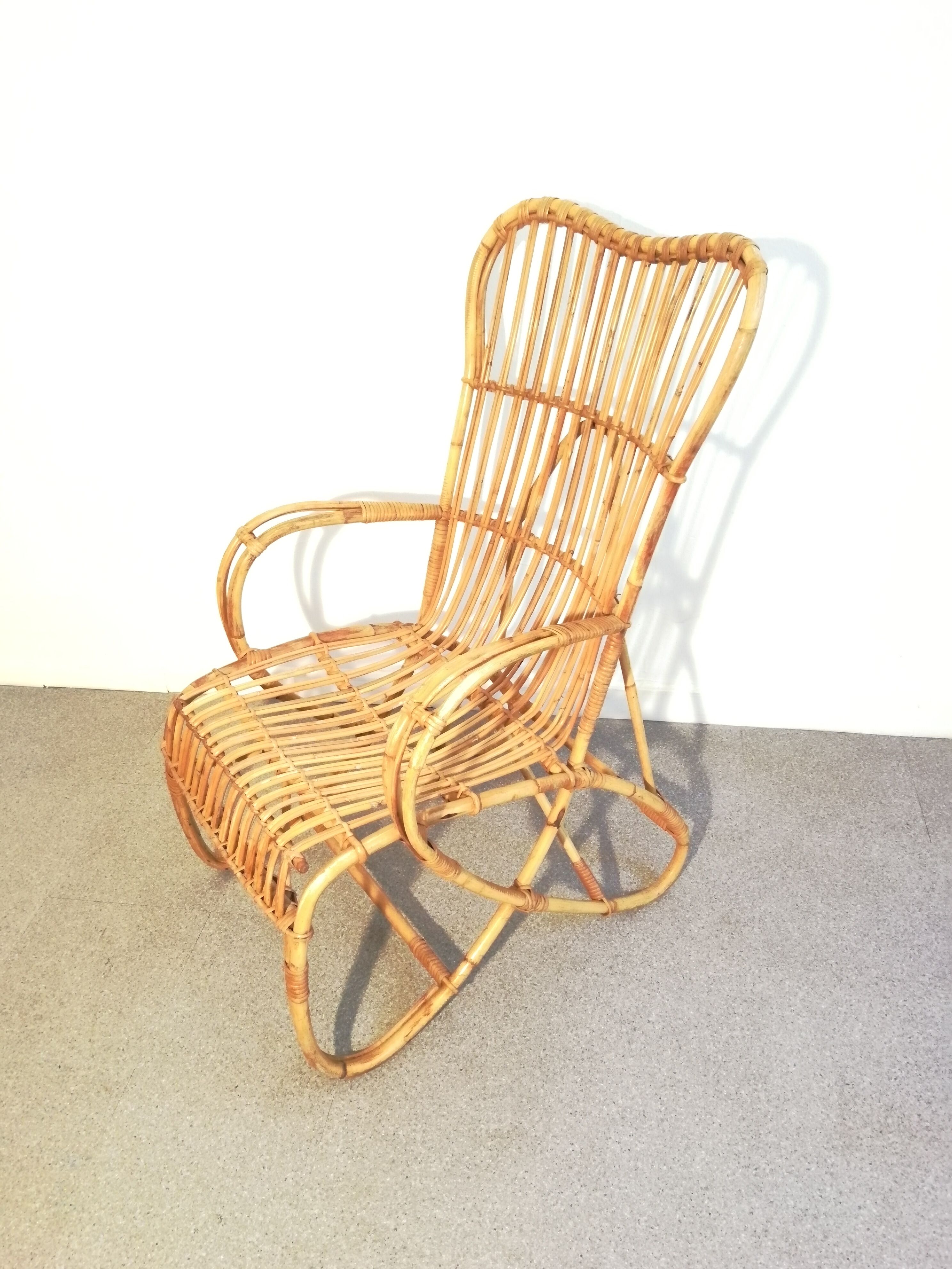 Paire de fauteuils en rotin Rohé Noordwolde