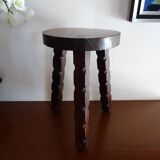 Stool feet tripod brutalist wood