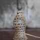 Vintage ceramic lamp, small fat lava lamp, table lamp