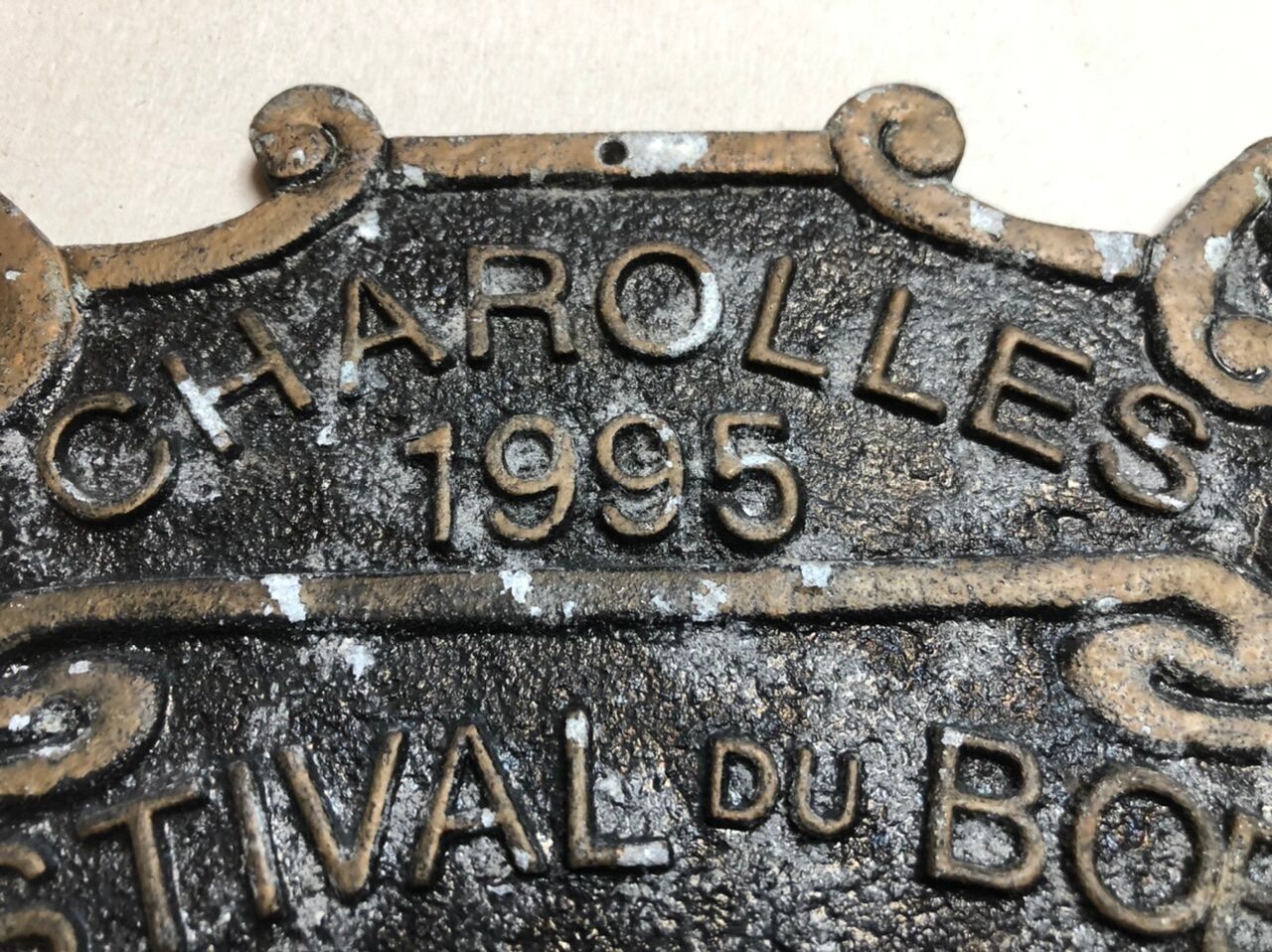 Plate competition agricole charolles 1995 charolais beef festival 1 and prize