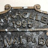 Plate competition agricole charolles 1995 charolais beef festival 1 and prize