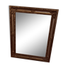 Antique mirror, gilt-painted aged wood frame