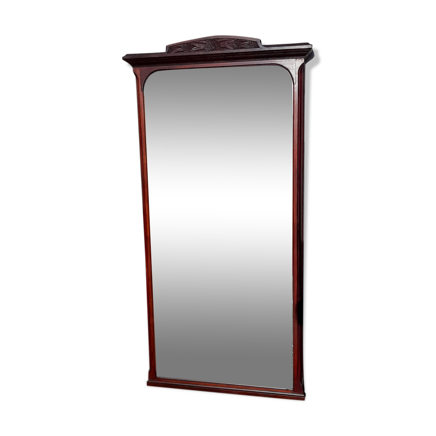 Mirror 1900 mahogany and bile 87x170cm