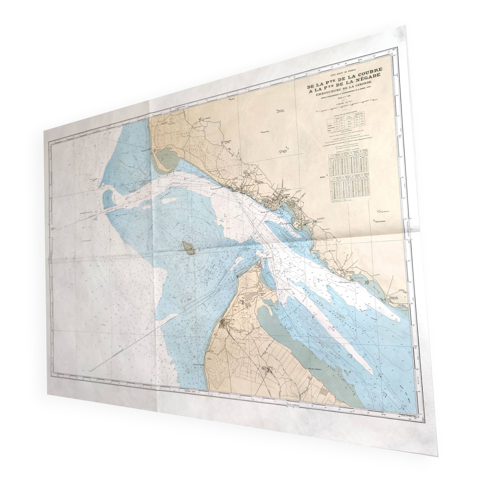 Map Royan Charente Maritime west coast France