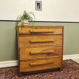 Vintage solid wood chest of drawers