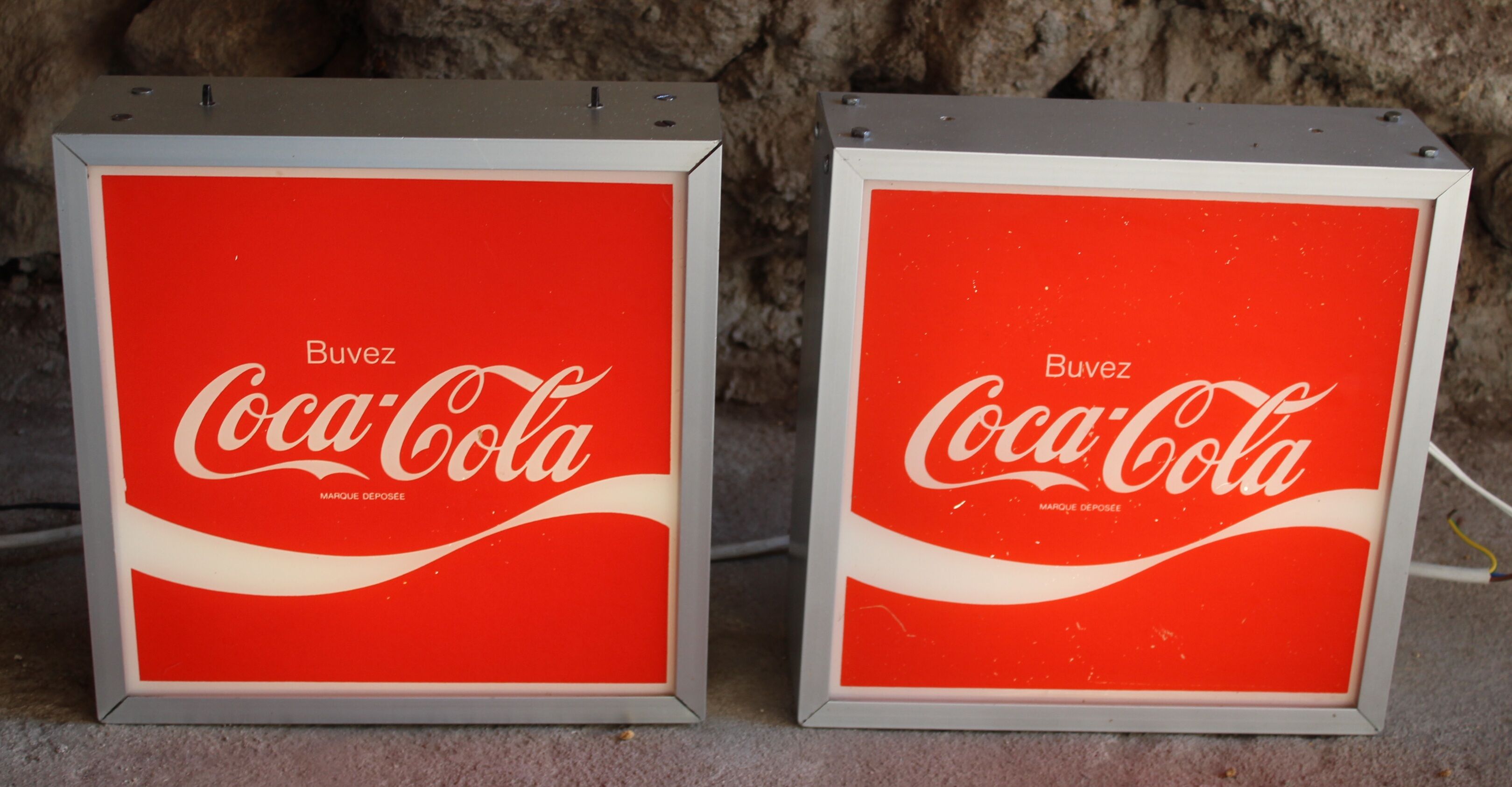 Illuminated sign Coca Cola 1970