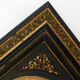 Napoleon III black oval mirror - 69x59cm