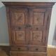 Antique Indian teak carved wardrobe
