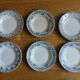 6 mismatched hollow plates Terre de fer
