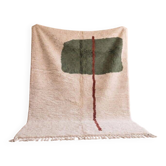 Tapis en laine pure fait main traditionnelle artisanale authentique 2/3 m