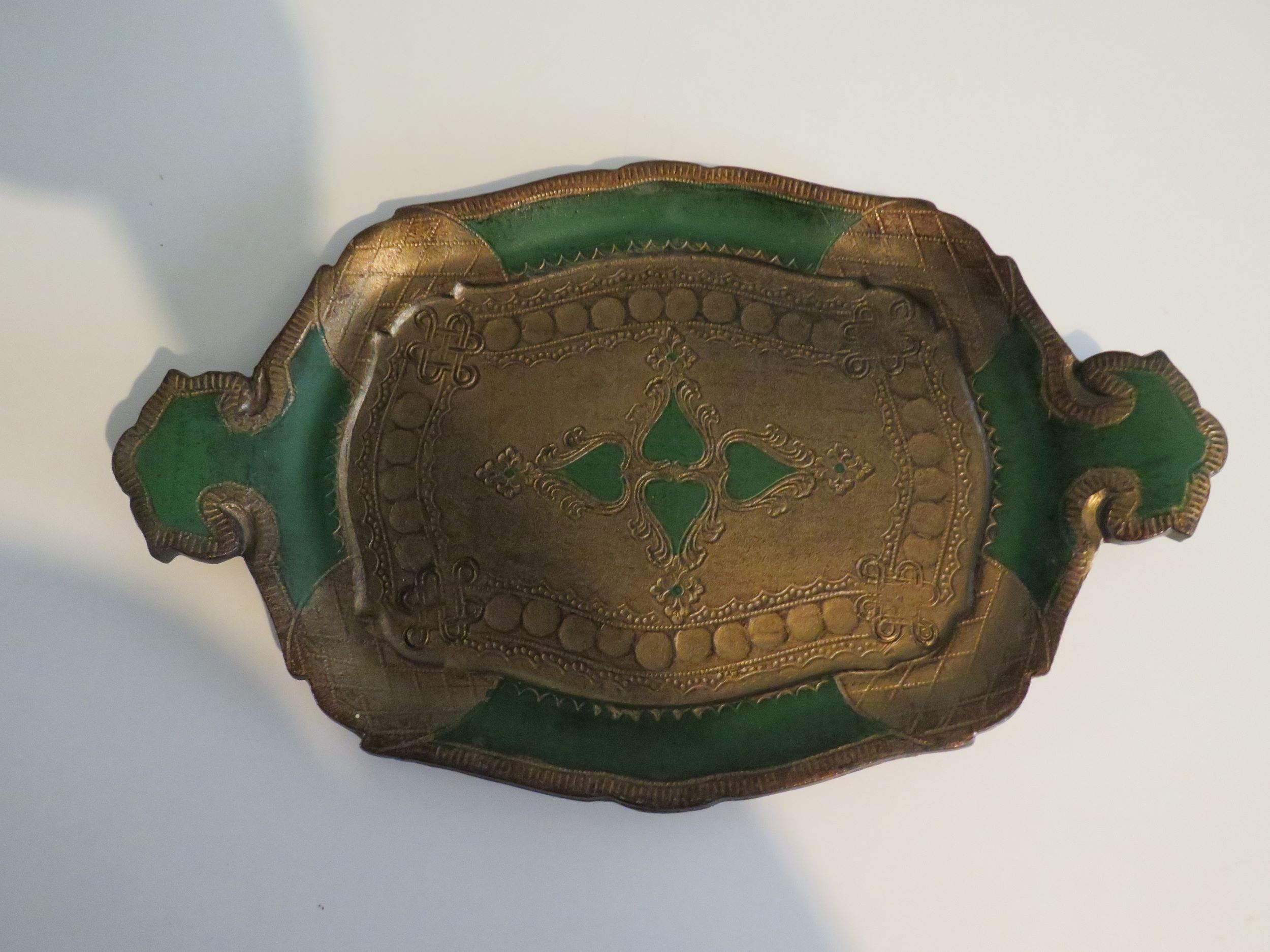 Set of 4 small Venetian trays, 1970 Italy