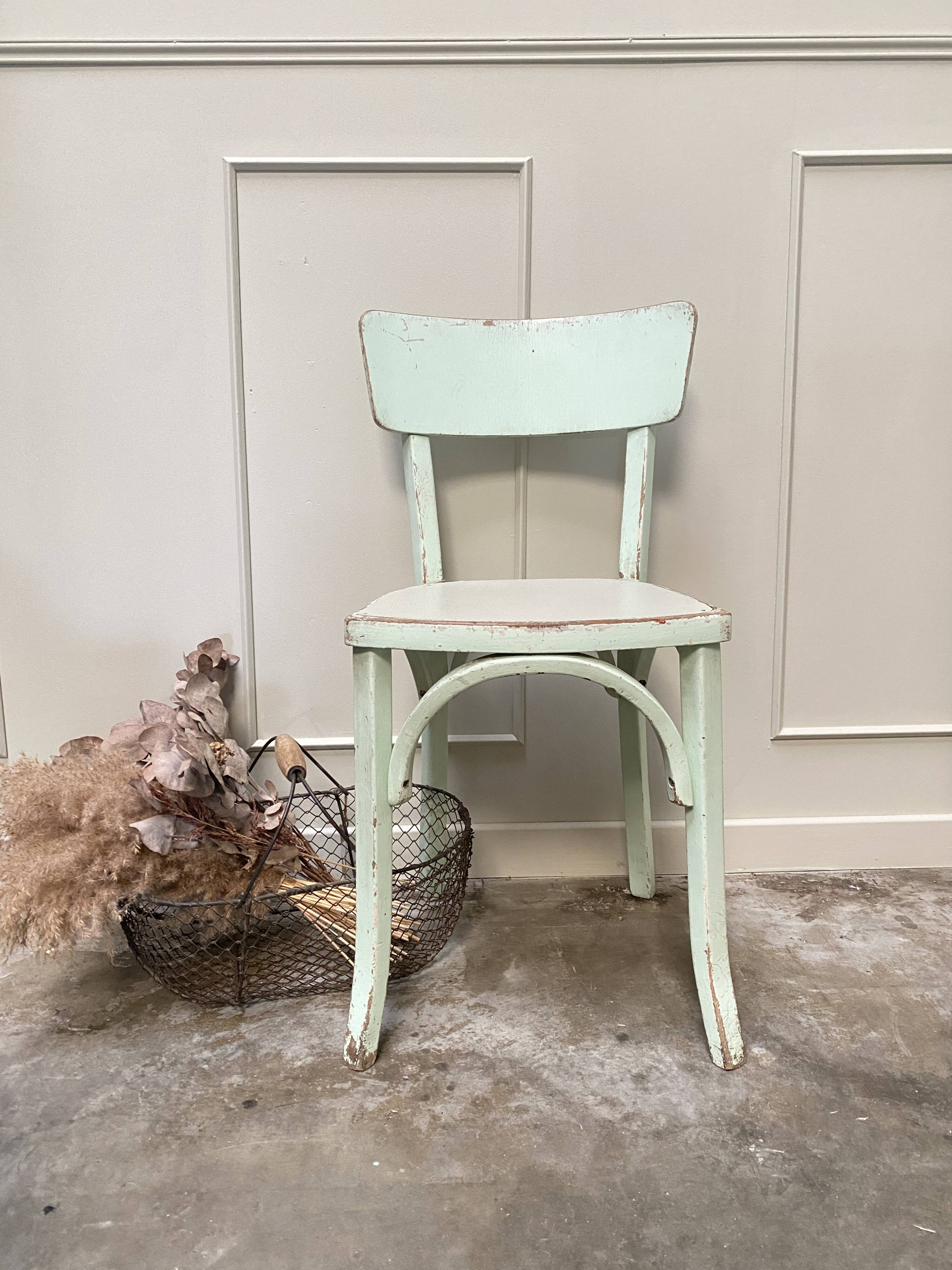 Chaise bistrot vert mint