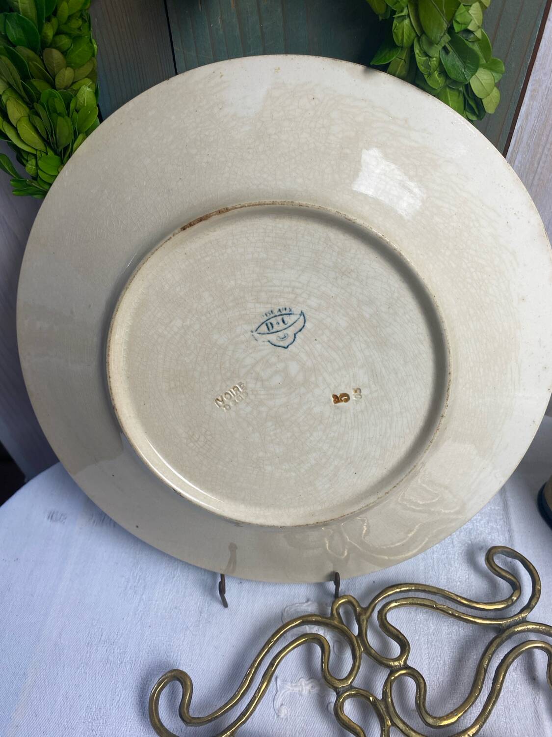 Ironware plate "birds"