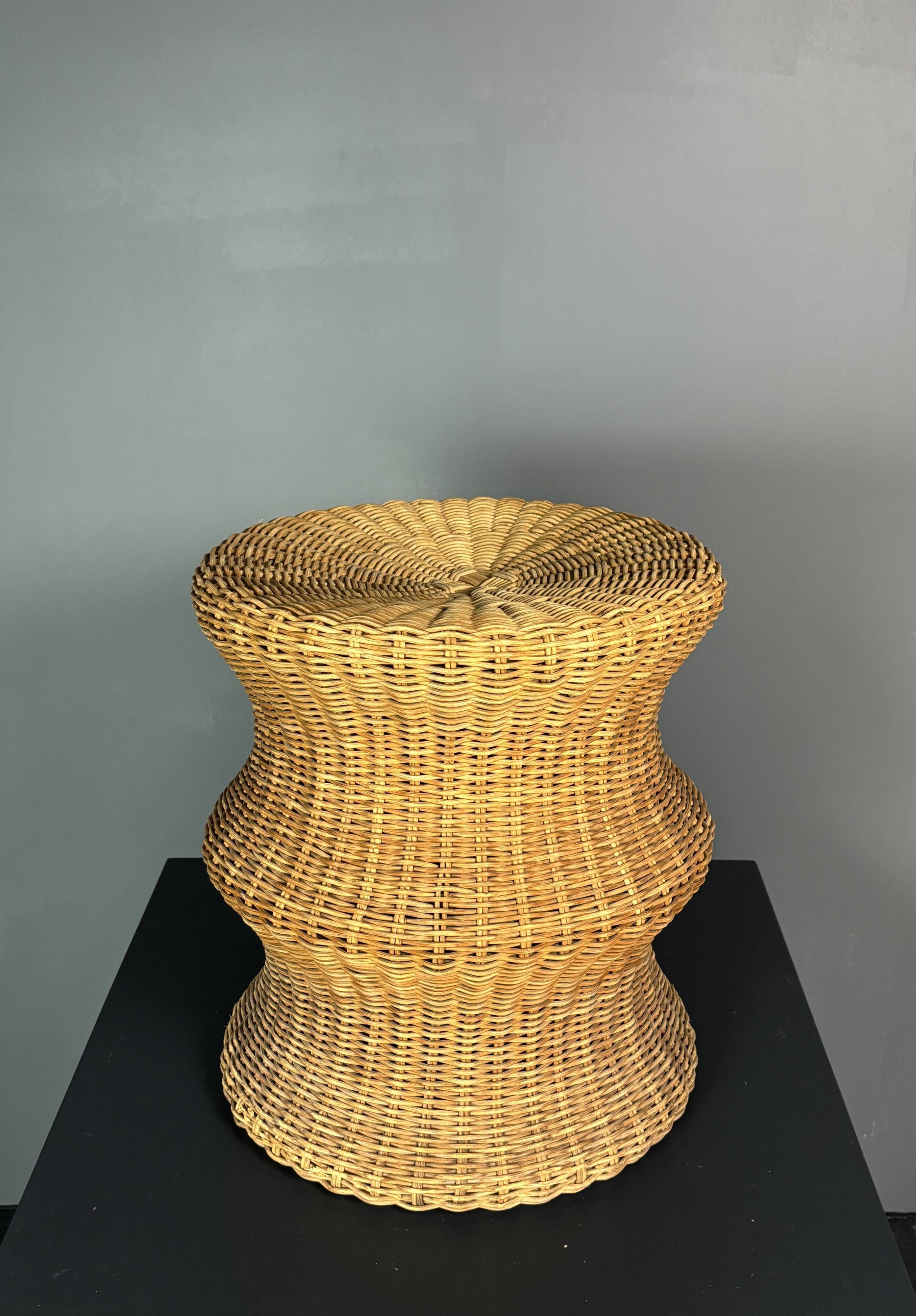 Rattan Juttu Mushroom Stool by Eero Aarnio for Artek, Finland, 1960s