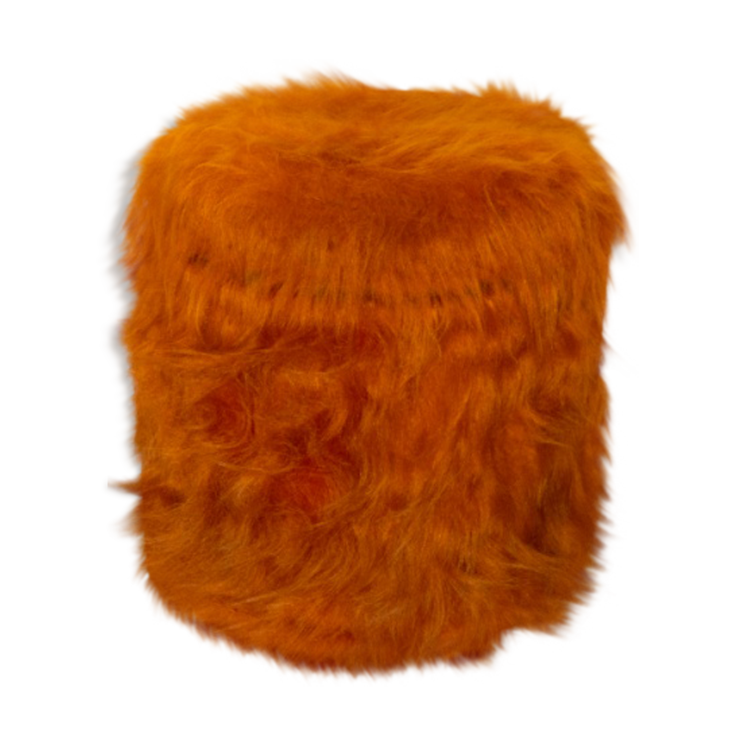 Pouf chest, Pelfran moumoute orange