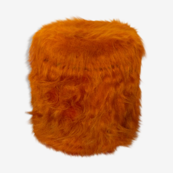 Pouf chest, Pelfran moumoute orange