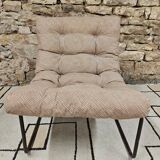 Vintage tubular armchair 1970s