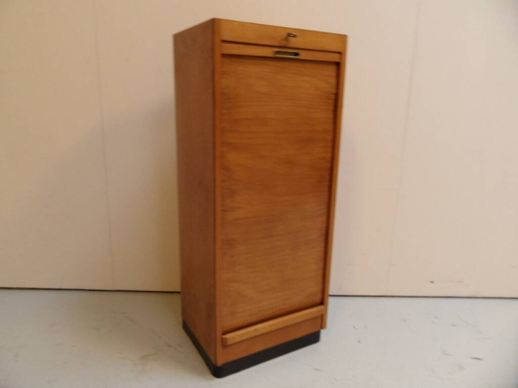 Vintage filing cabinet with roller shutter
