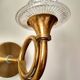 Pair of old brass wall sconces