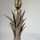 Silver metal palm lamp foot