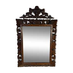 miroir bois sculpté