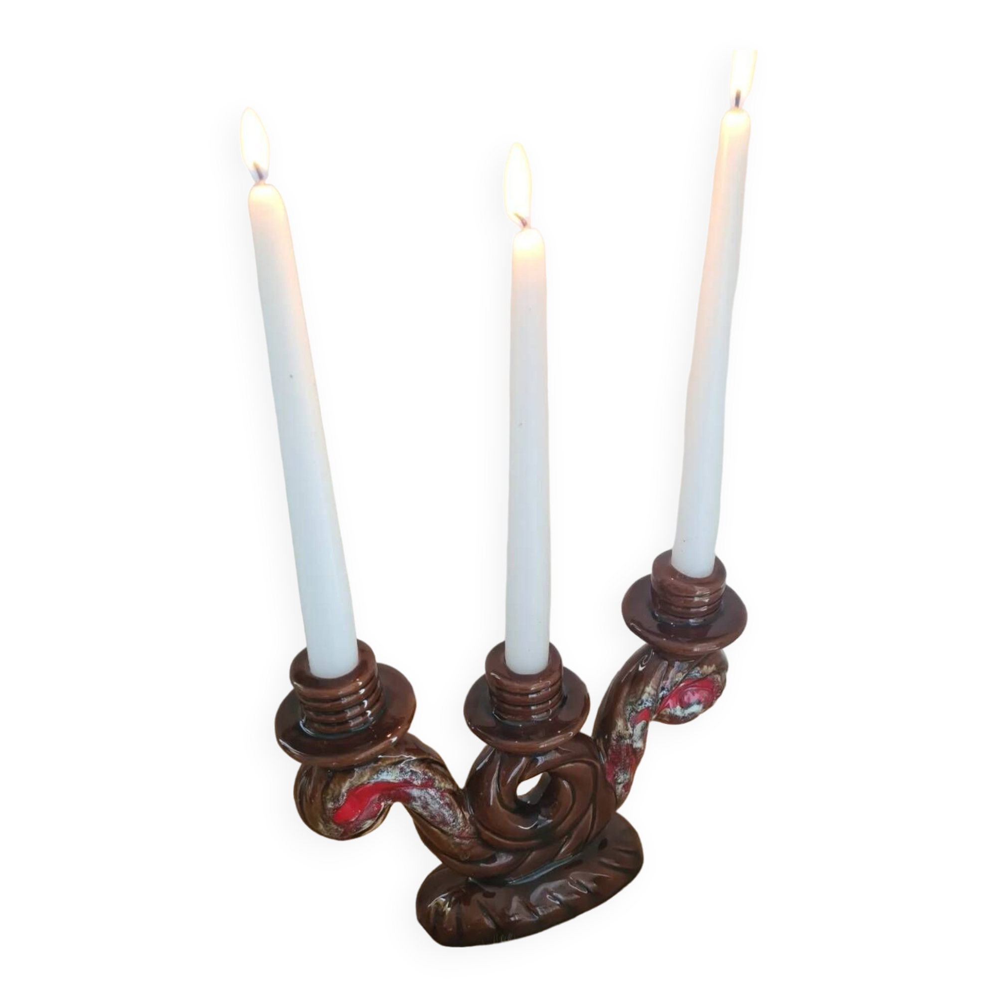 Vallauris 3-branched candle holder
