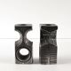 Brutalist candle holders by Olav Joa for Polaris — Steel Art series.