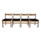 Danish Oak Dining Chairs, Set of 4, 1960s
