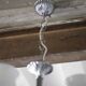 Vintage opaline pendant light, 3-light white opaline globe chandelier
