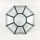 Mid-Century Glass & Iron Flush Mount/Ceiling Light from Limburg, Germany, 1960s