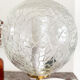 Old glass globe table lamp
