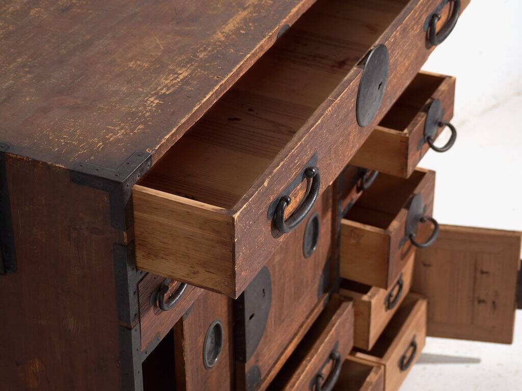 Ancient Japanese Tansu – Meiji/Taishō Period (c.1868-1926) #52