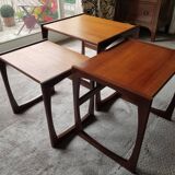 3 vintage teak g-plan nesting tables