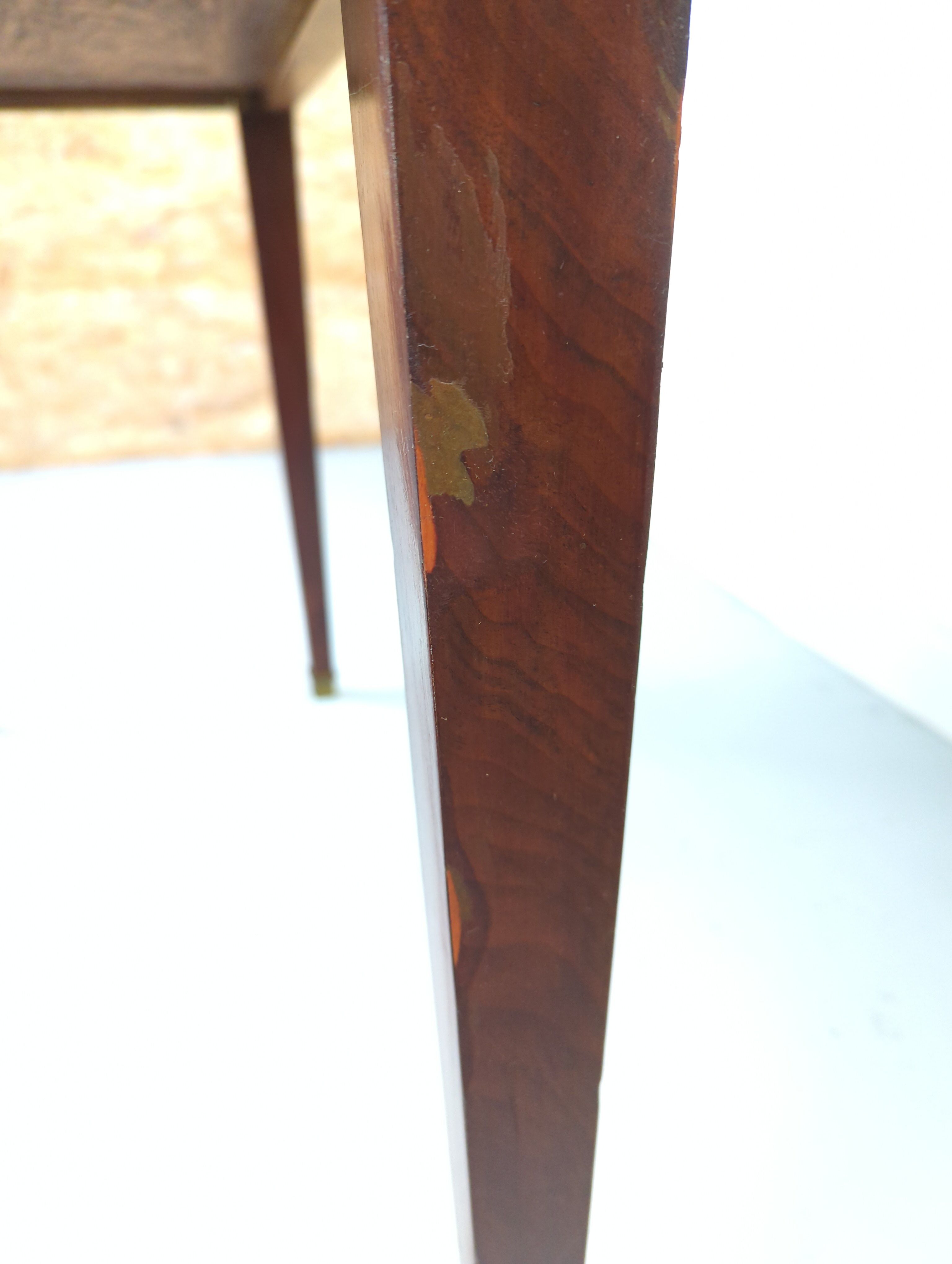 Game table wallet mahogany veneer era empire