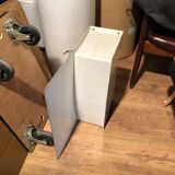 Series of 10 white laqué metal wall light 1960s