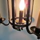 Lustre rond de château médiéval forgé à la main en France