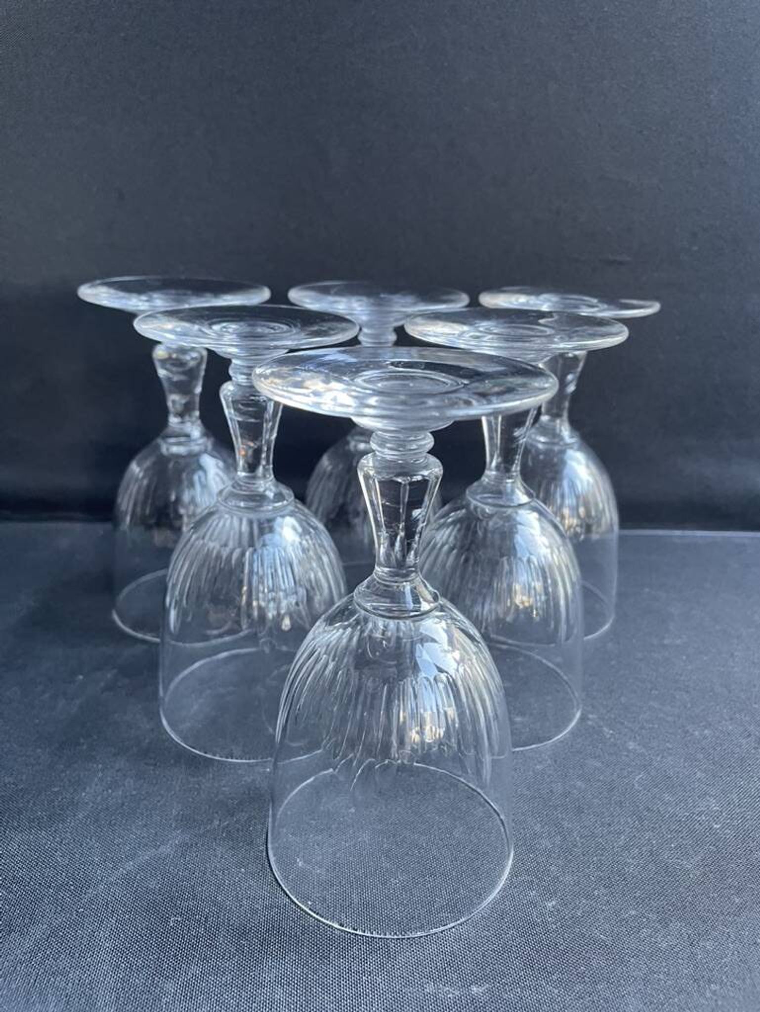 6 verres à porto baccarat – art nouveau
