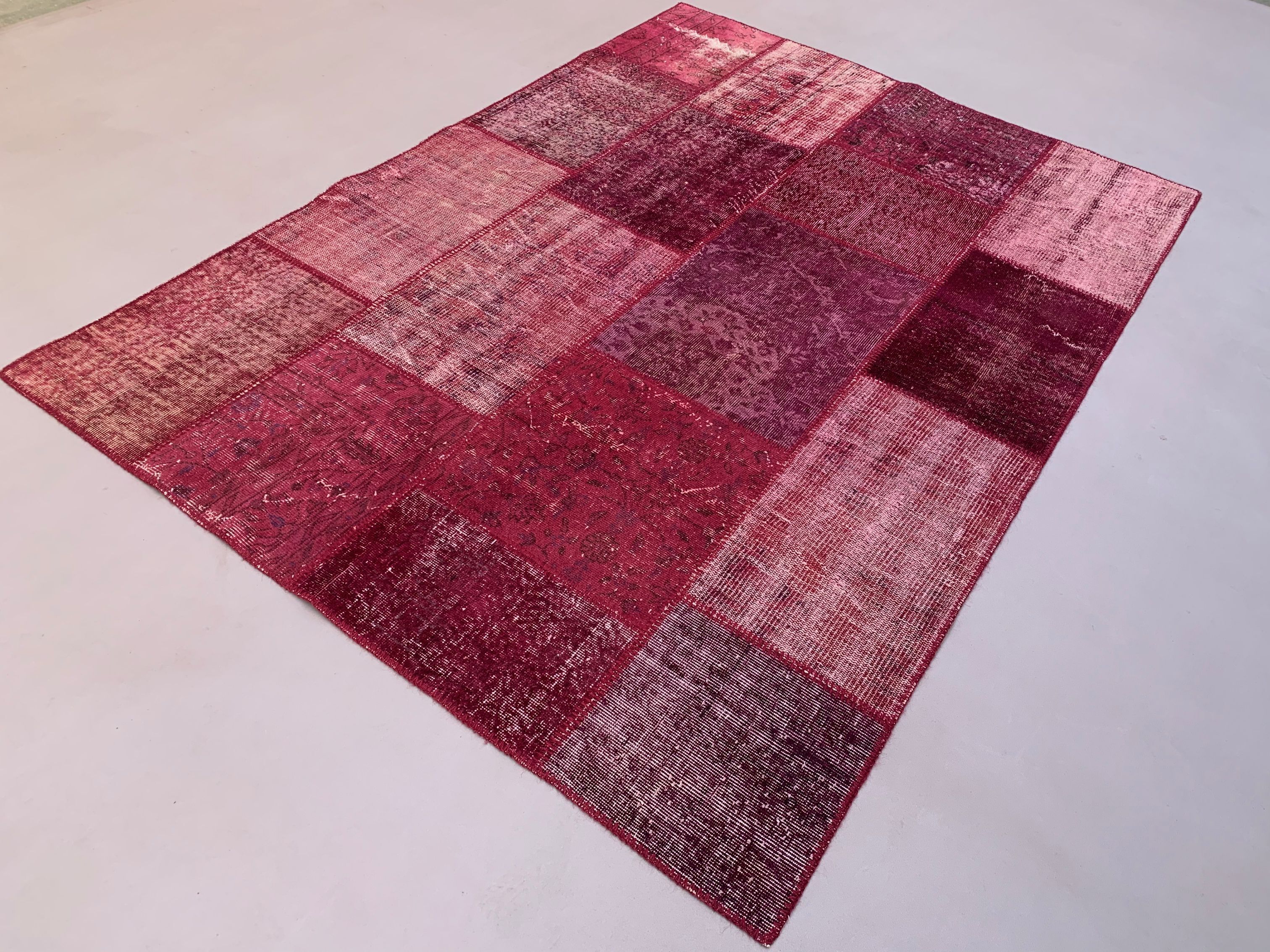 Distressed turkish patchwork rug 240x170 cm