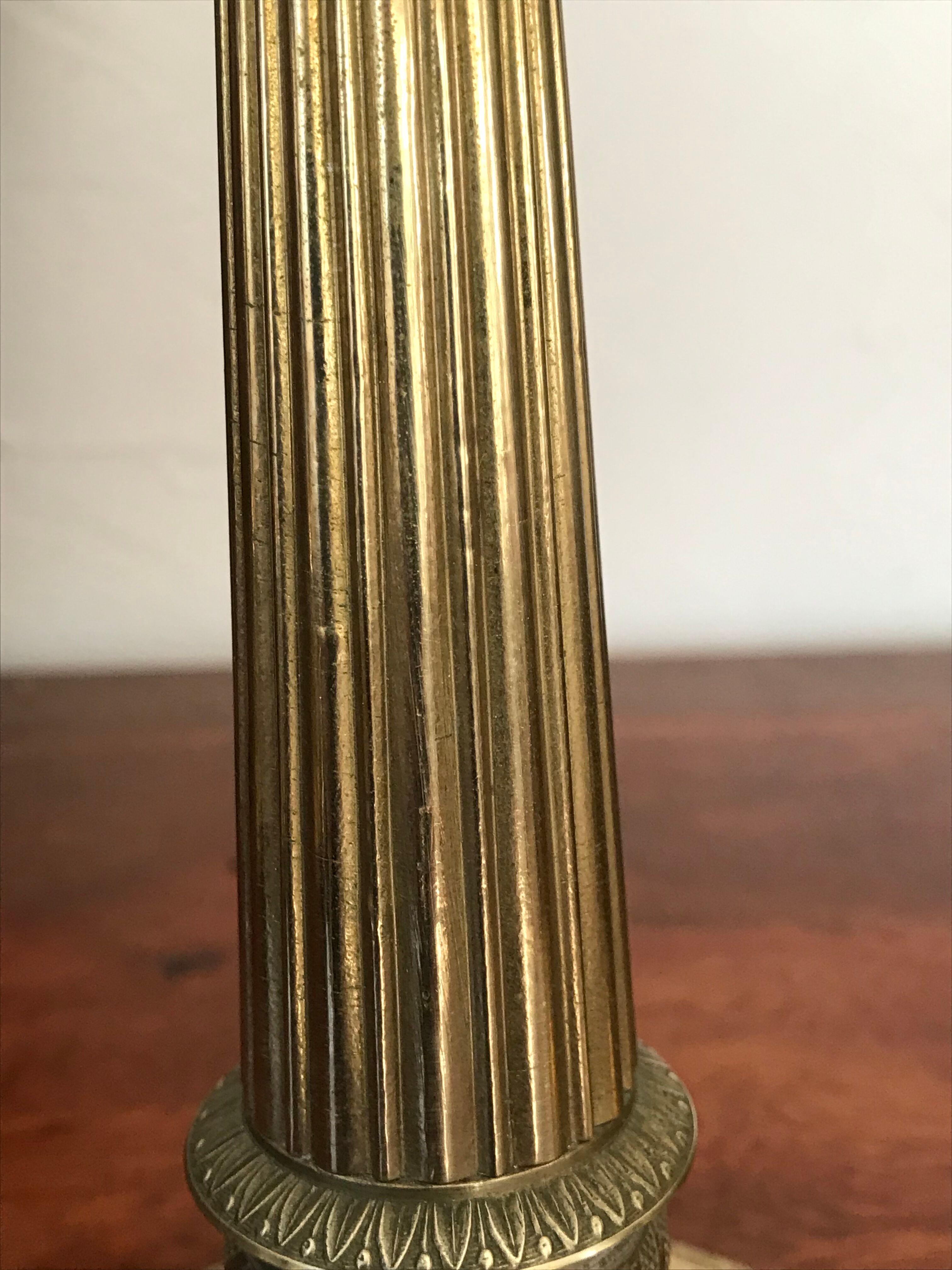 Pair of candle holders XIXeme