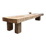 Solid elm coffee table