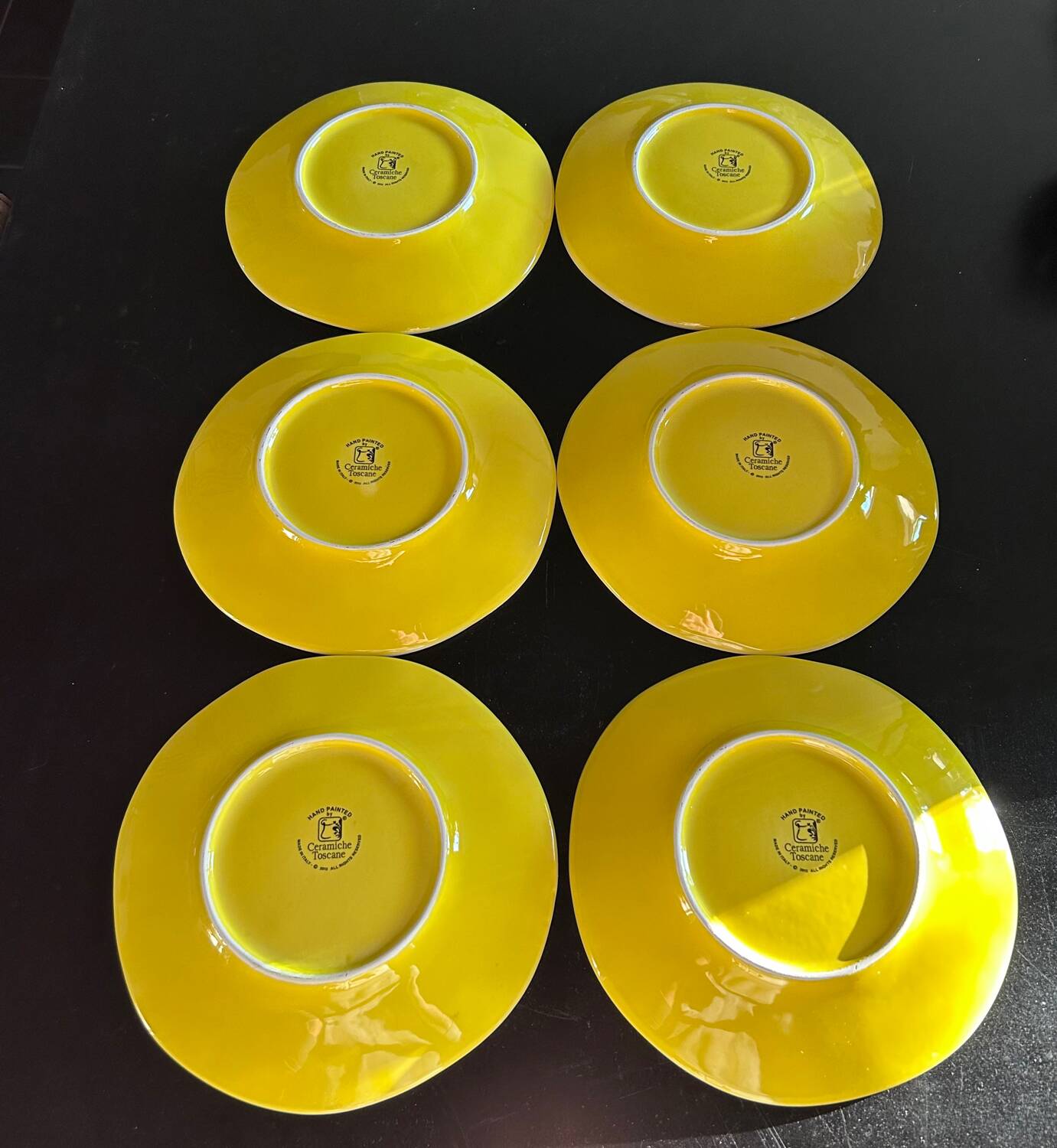 Ceramiche Toscane 6-piece plate set