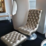 Marie's corner padded chair with matching footrest